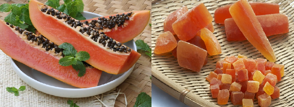 Dehydrated Papaya